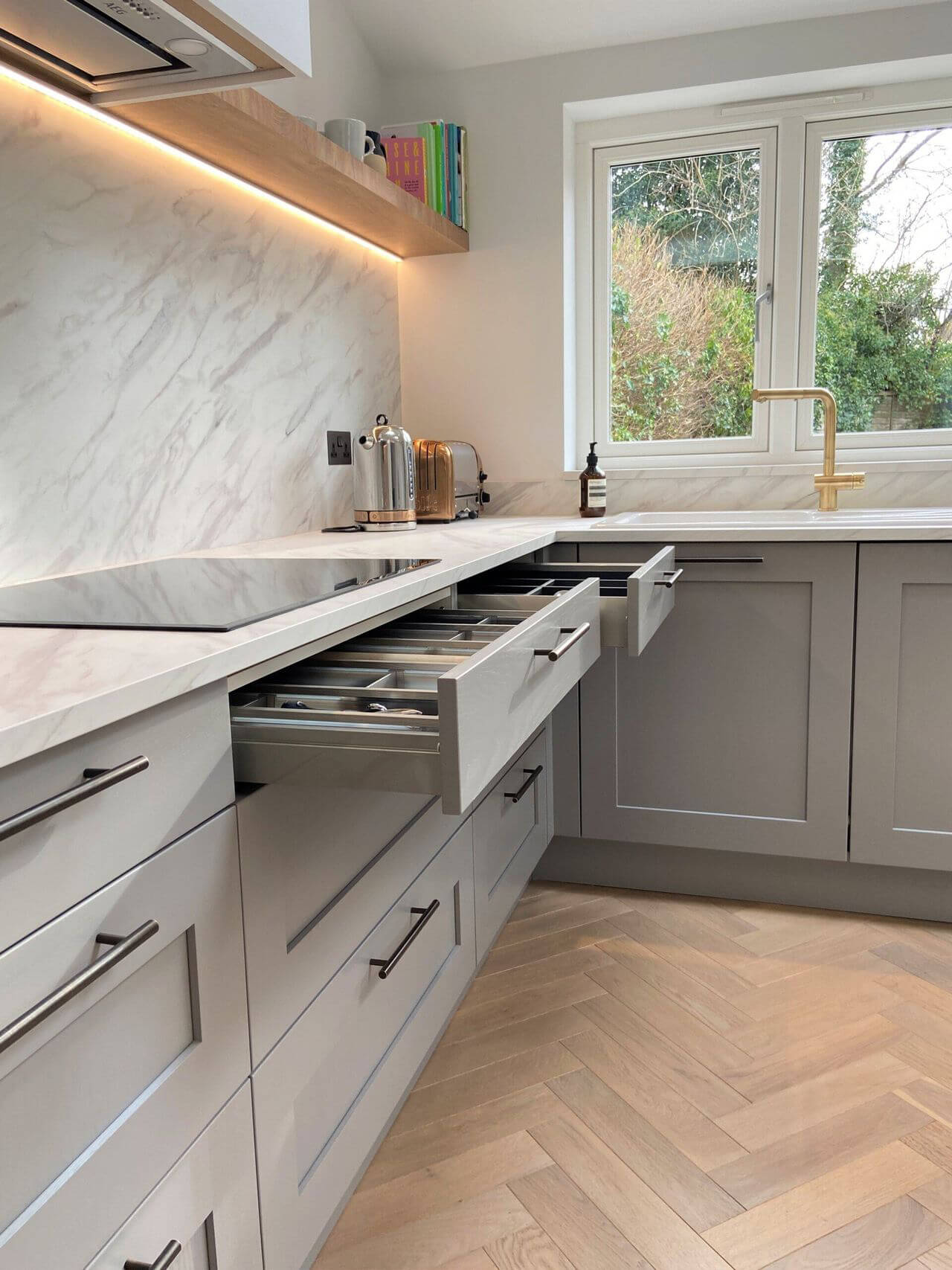 Contemporary Grey Shaker, Quality German Engineering | Kitchen Project ...